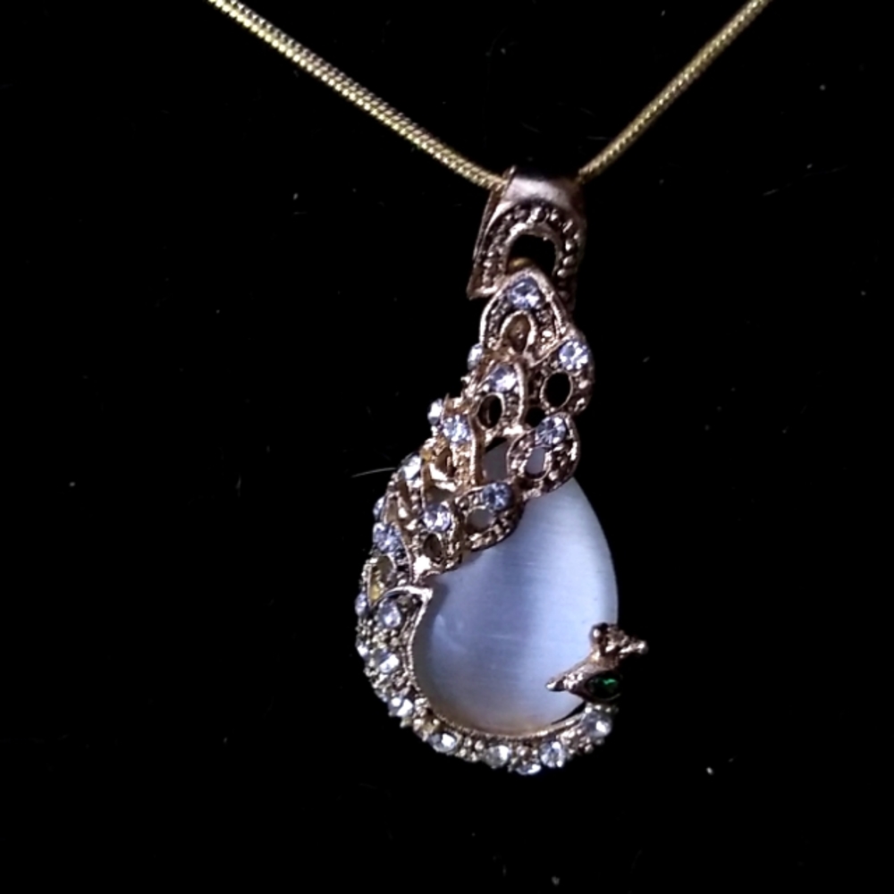 Peacock Crystal Pendant